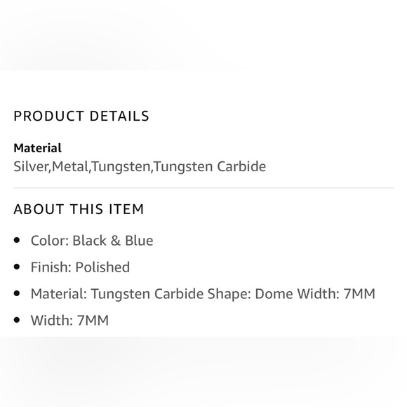 Men’s tungsten band, size 10. New. - Picture 5 of 6